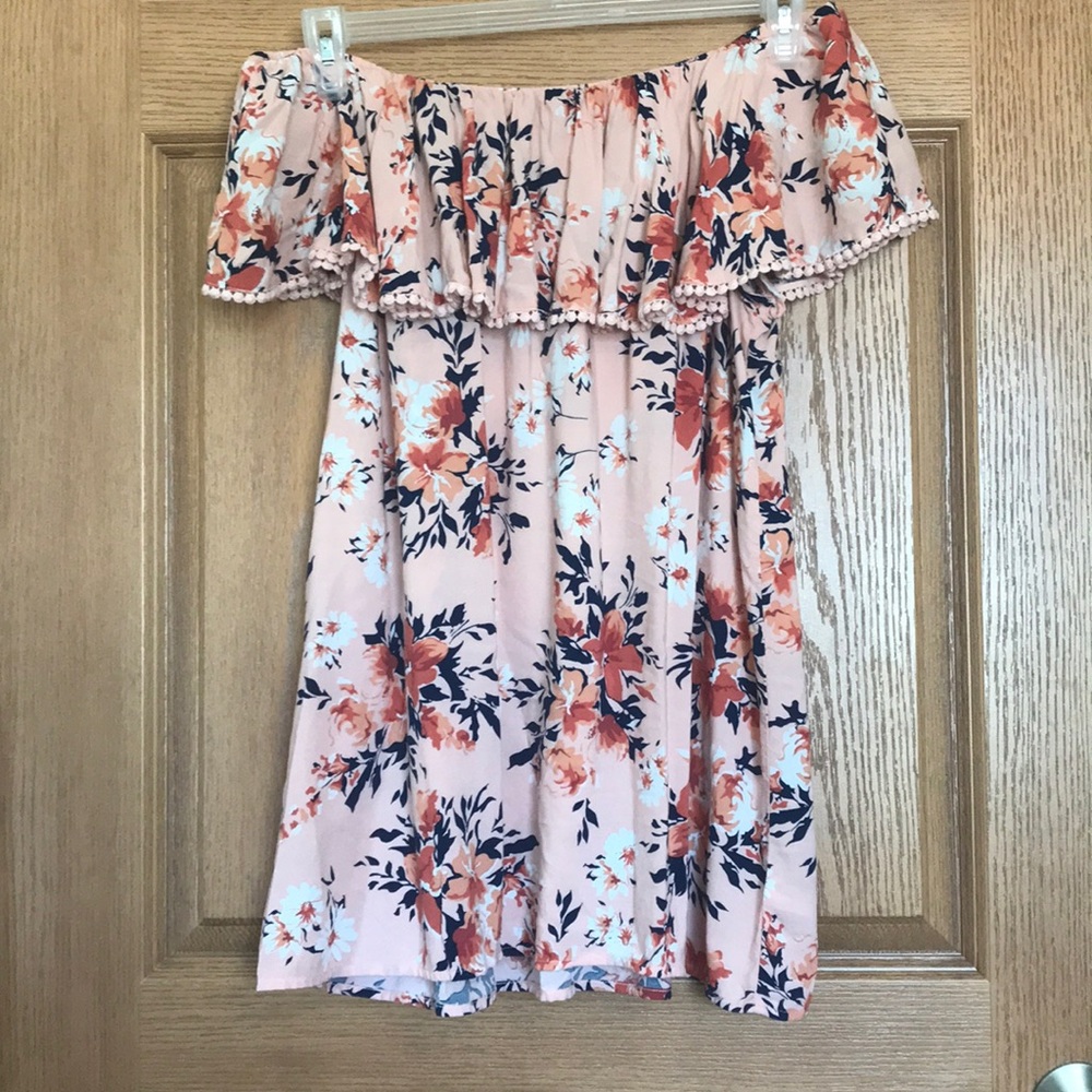 Off the shoulder floral top